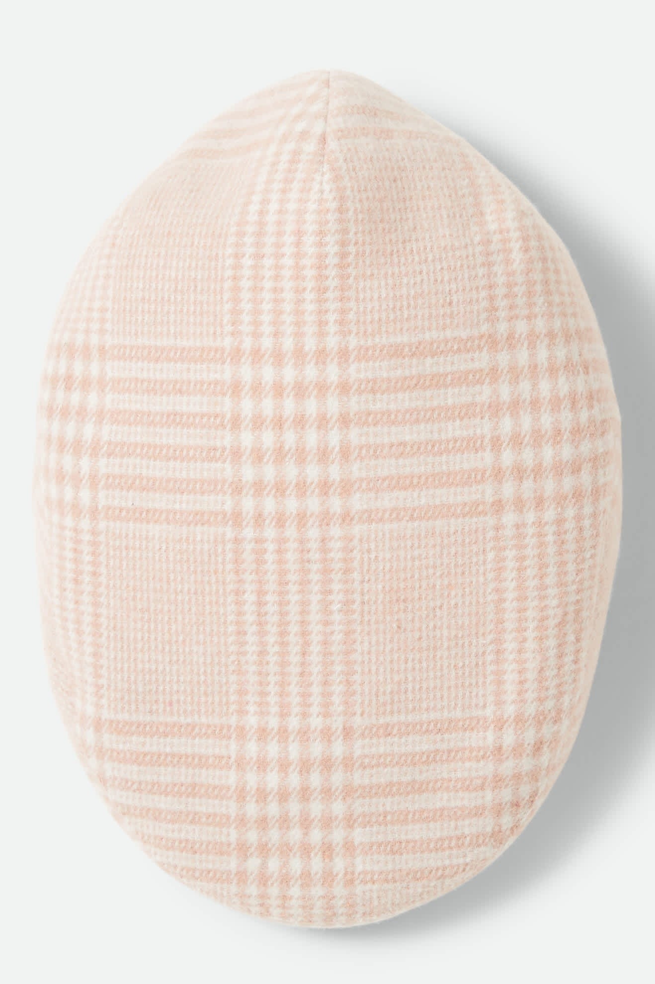Hooligan Lightweight Flat Cap - Soft Pink Houndstooth
