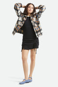 Bowery Women's Soft Brushed Flannel - Washed Black/Sand