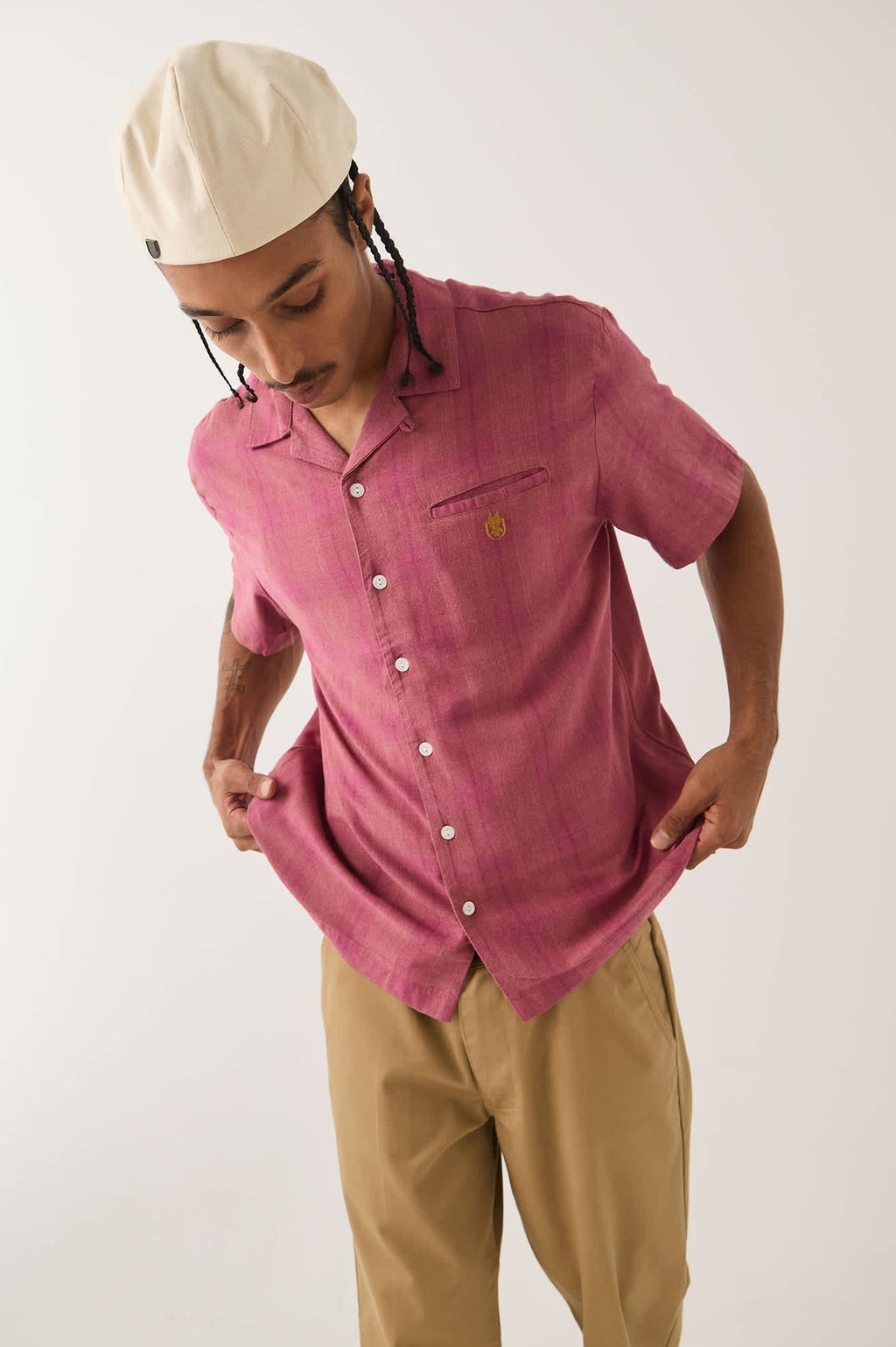 Century Shirt - Pink Shadow Plaid