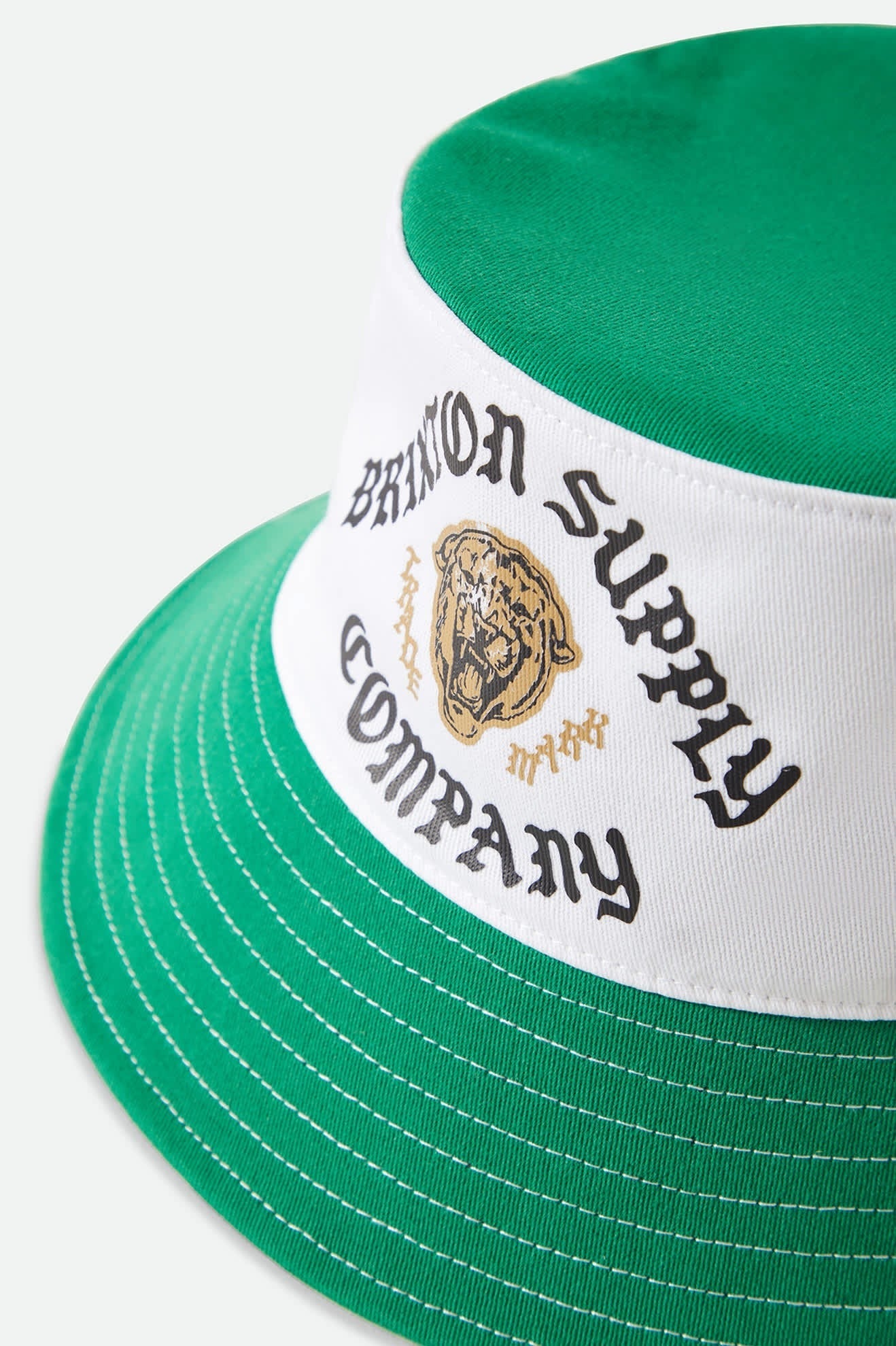 Eldon Packable Bucket Hat - Green/Off White Morado
