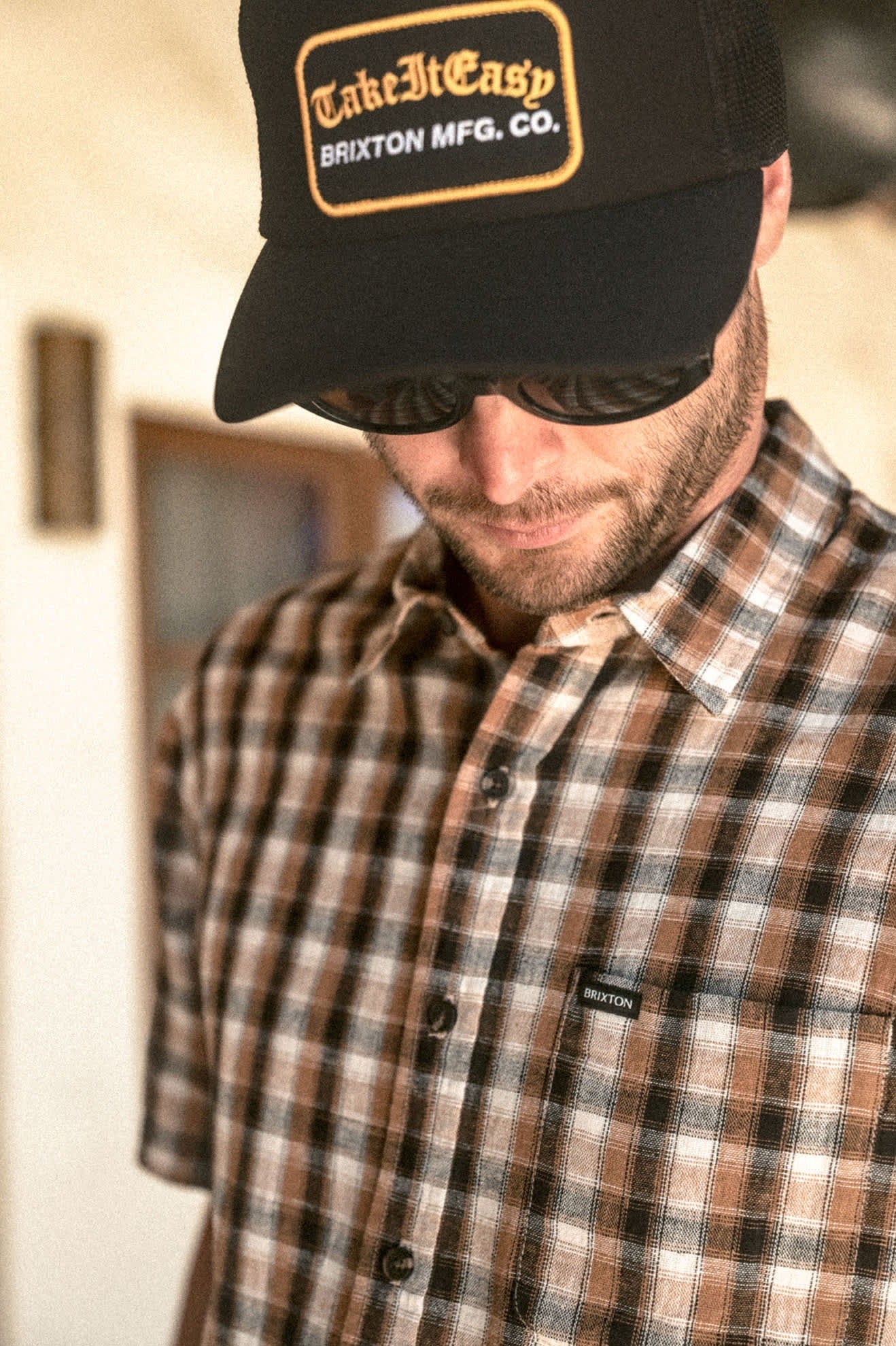Take It Easy Netplus Trucker Hat - Washed Black