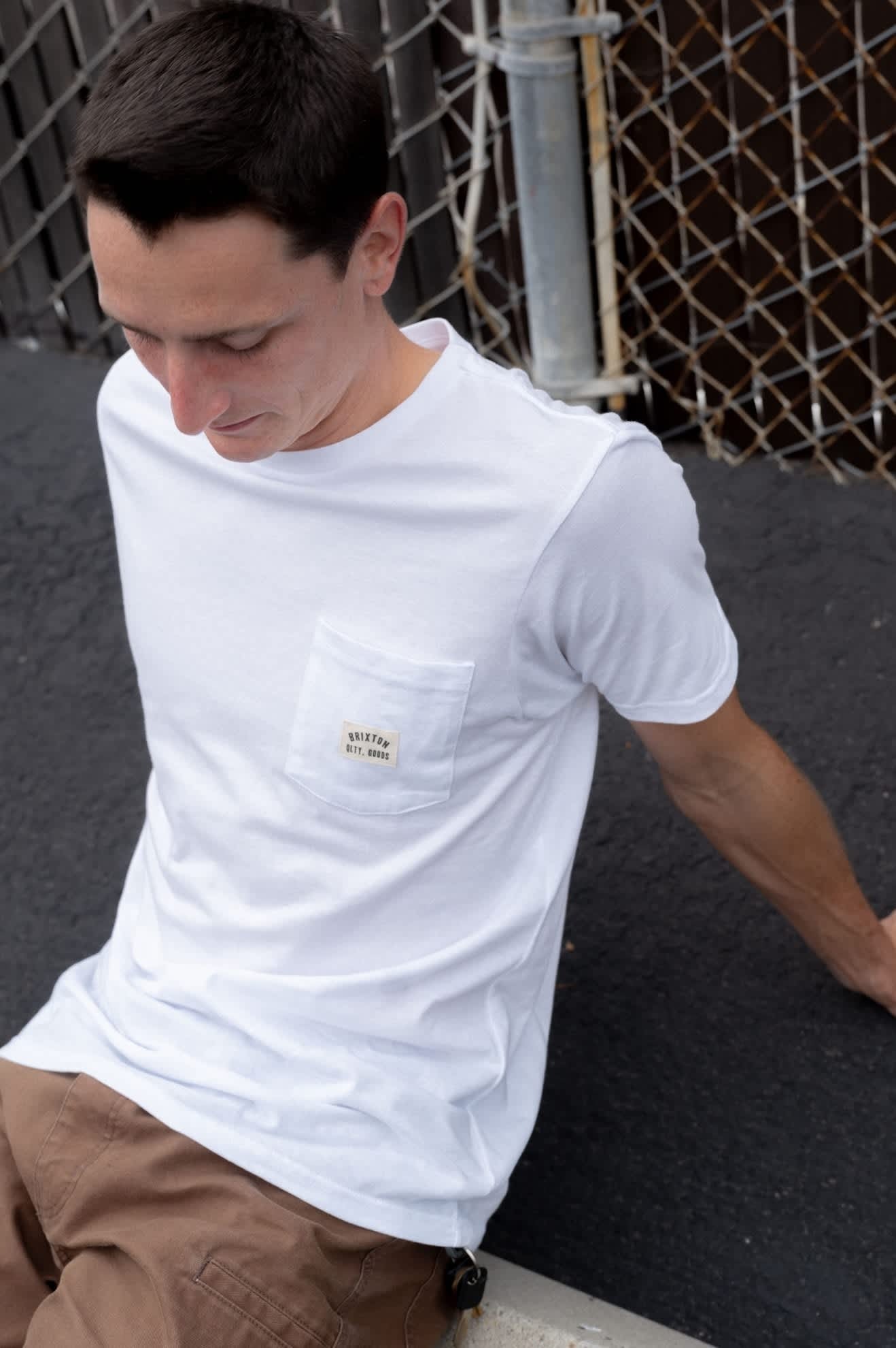 Woodburn Short Sleeve Tailored Pocket T-Shirt - White