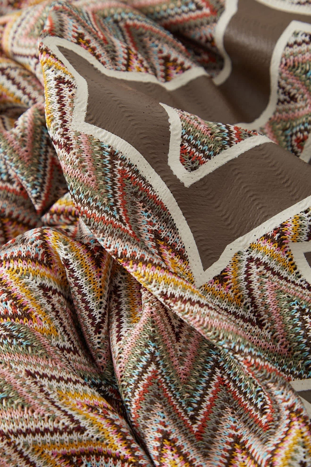 Football Oversized Mesh Jersey - Multi Color Zigzag