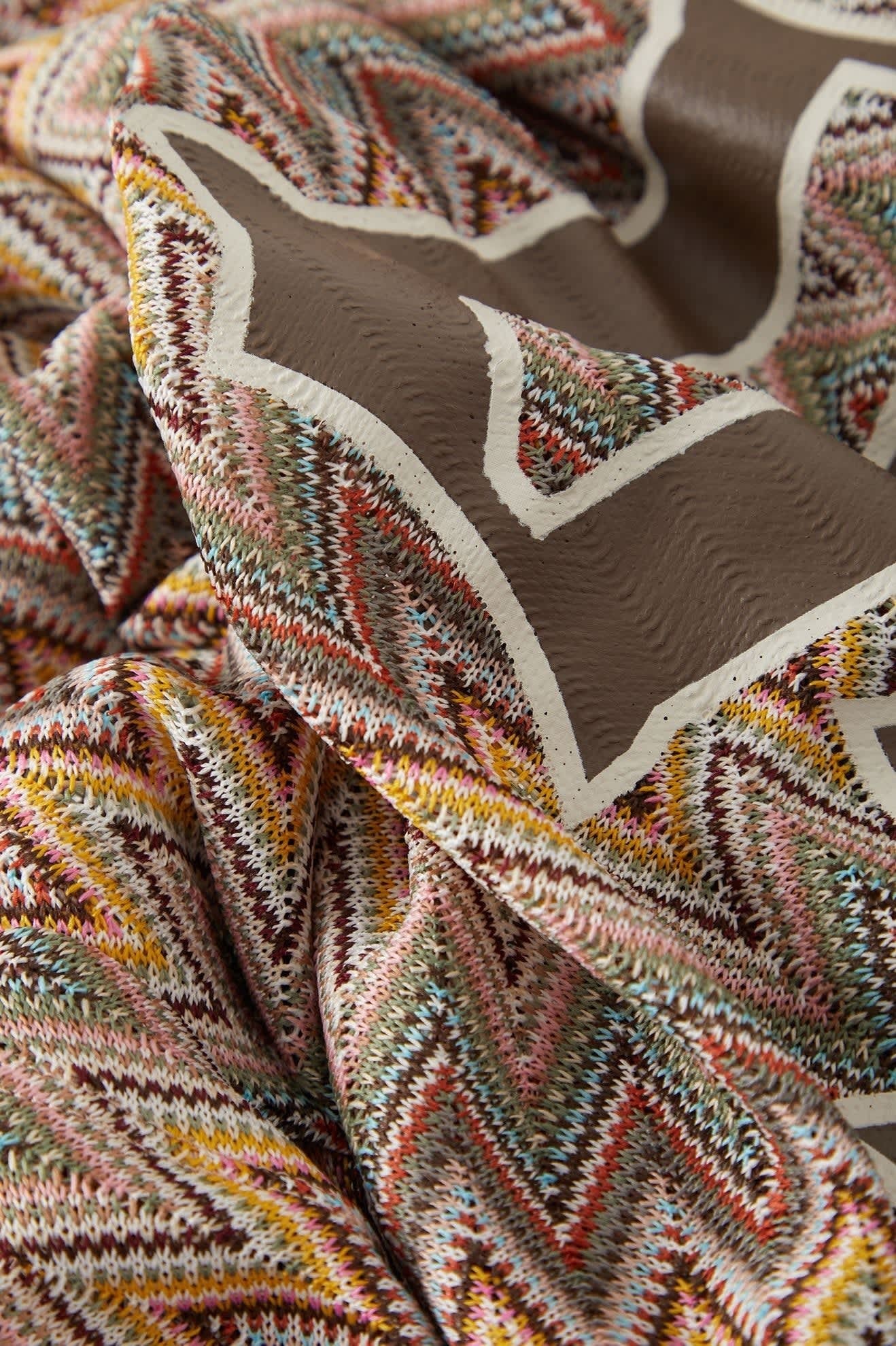 Football Oversized Mesh Jersey - Multi Color Zigzag