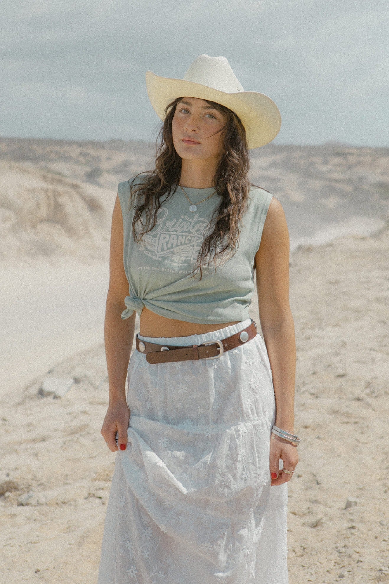 Laredo Straw Cowboy Hat - Bone
