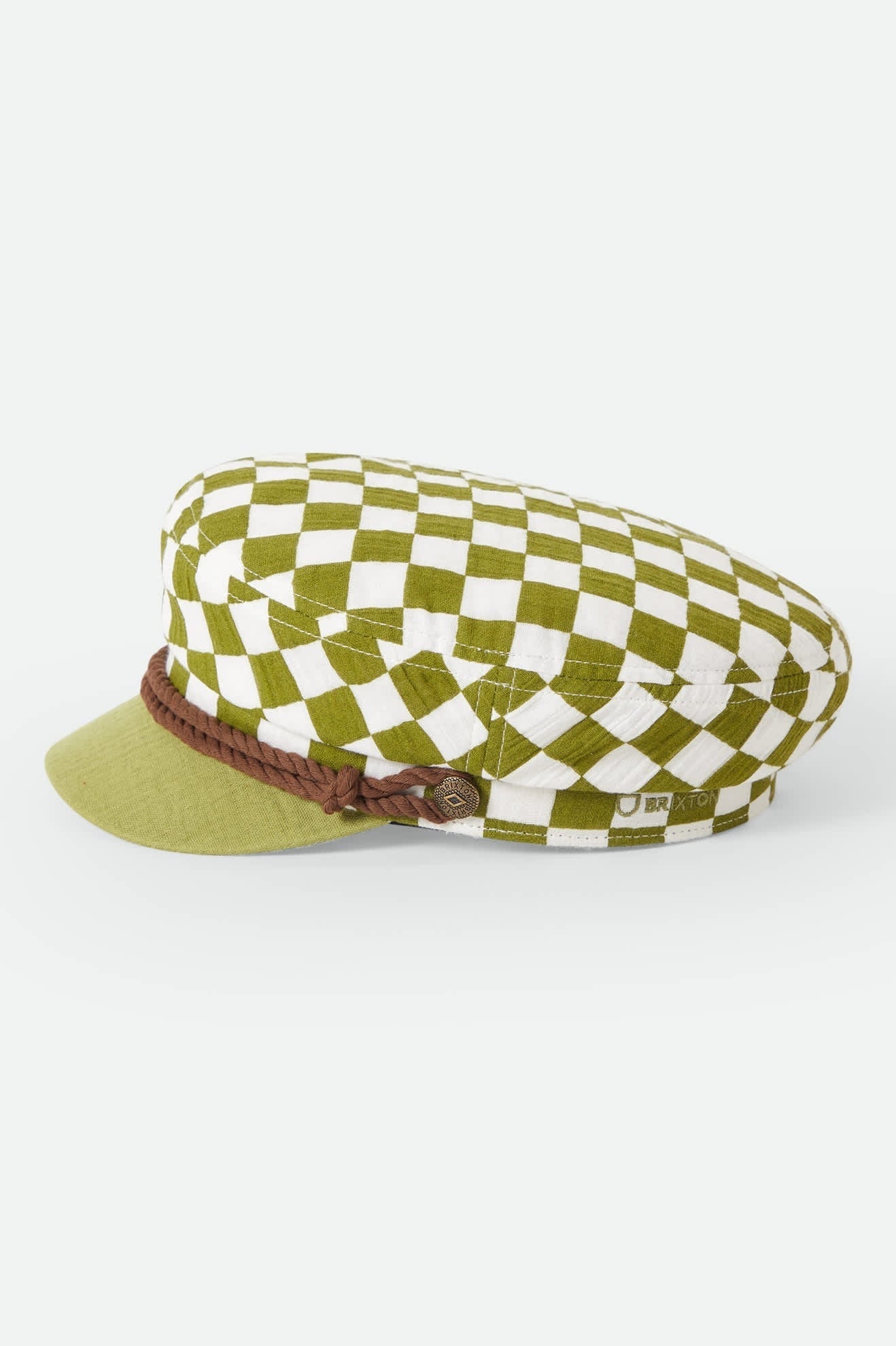 Fiddler Fisherman Cap - Sublime Green Checker Board