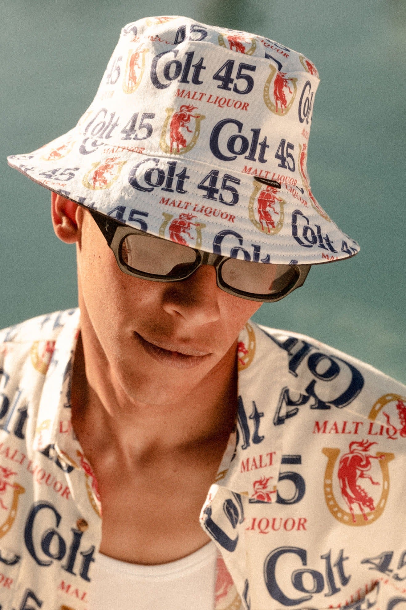 Colt 45 X Brixton Bucket Hat - Multi/Midnight Blue