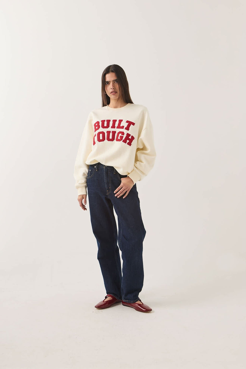 Ford Built Tough Crew Fleece - Wimbledon White