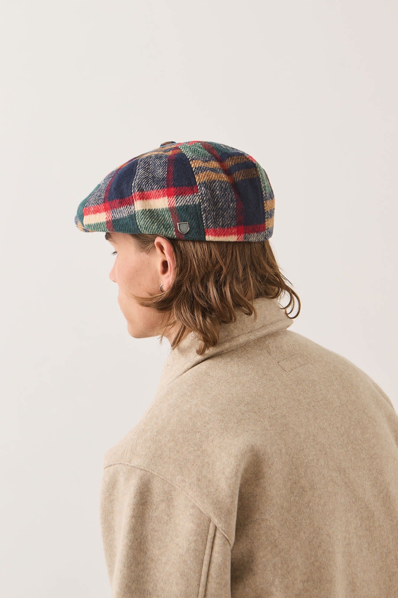 Brood Newsboy Cap - Navy/Green/Red/Cream