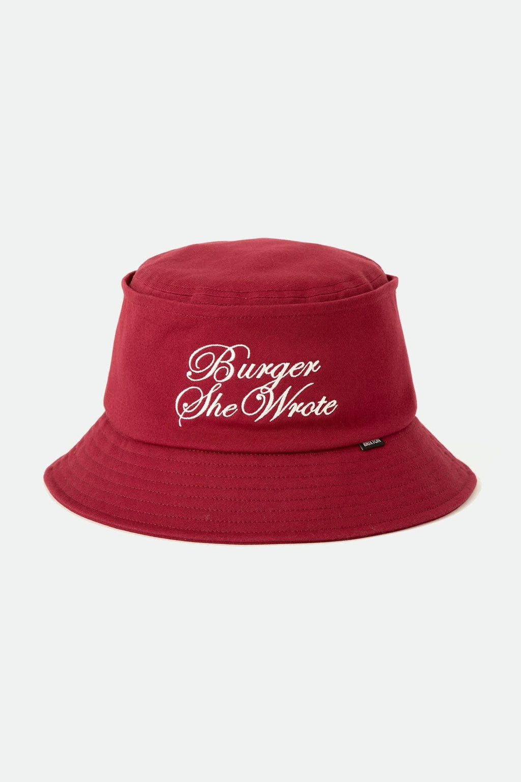 Burger She Wrote Bucket Hat - Burgundy