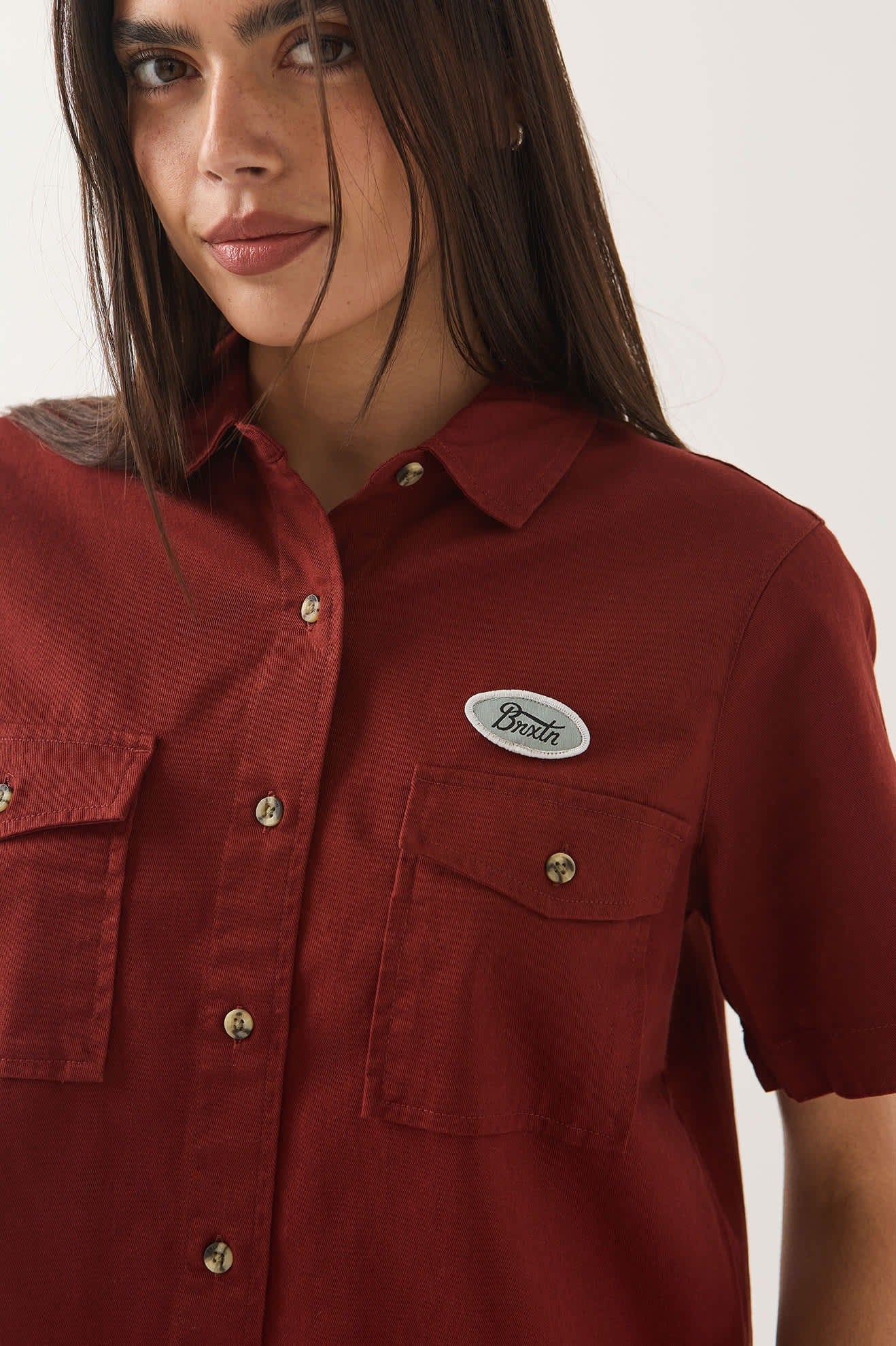 Mechanics Women's Shirt - Dark Brick