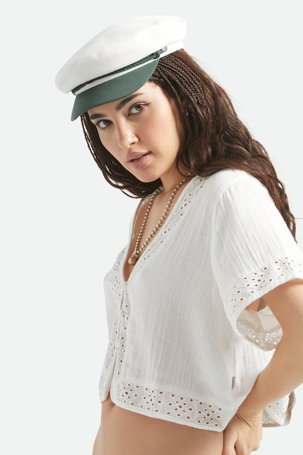 Fiddler Fisherman Cap - Primal Green/Whitecap