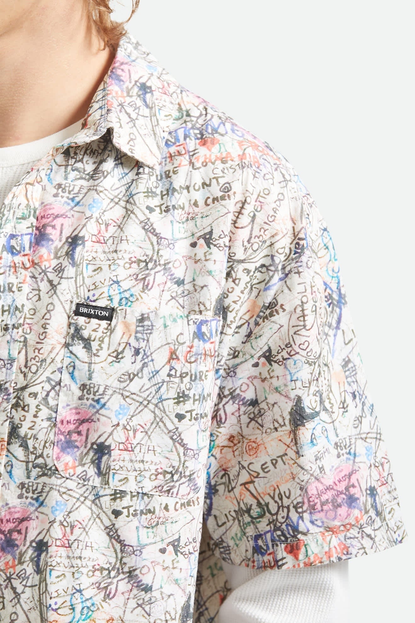 Cru Print Short Sleeve Shirt - Graffiti