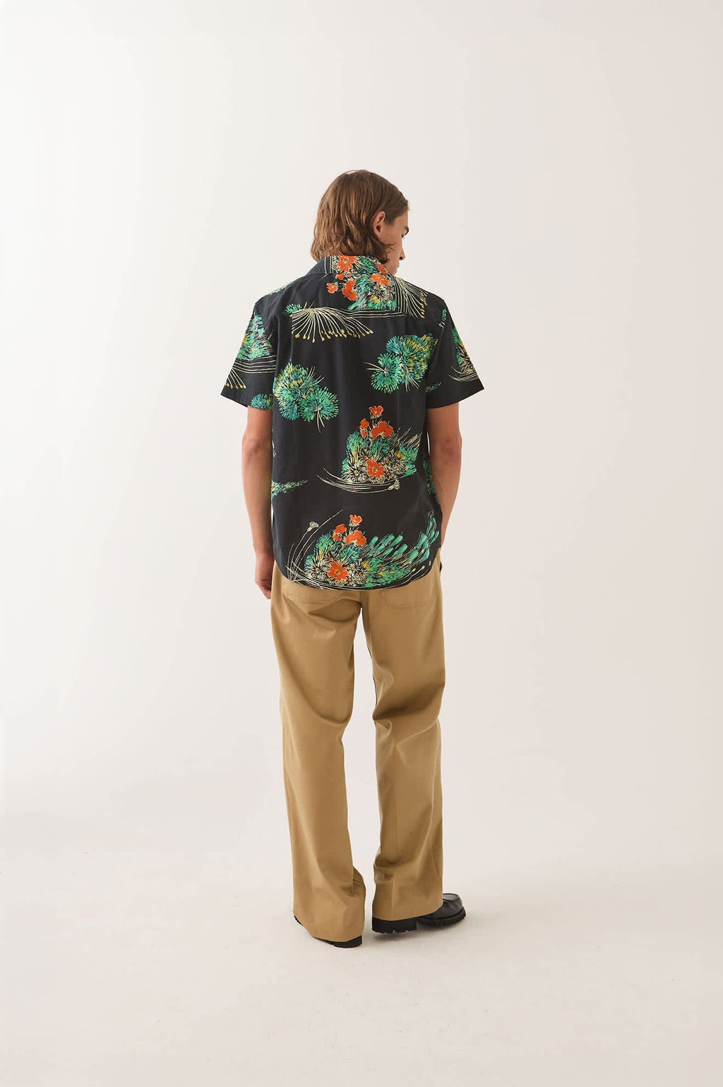 Charter Print Shirt - Black/Floral