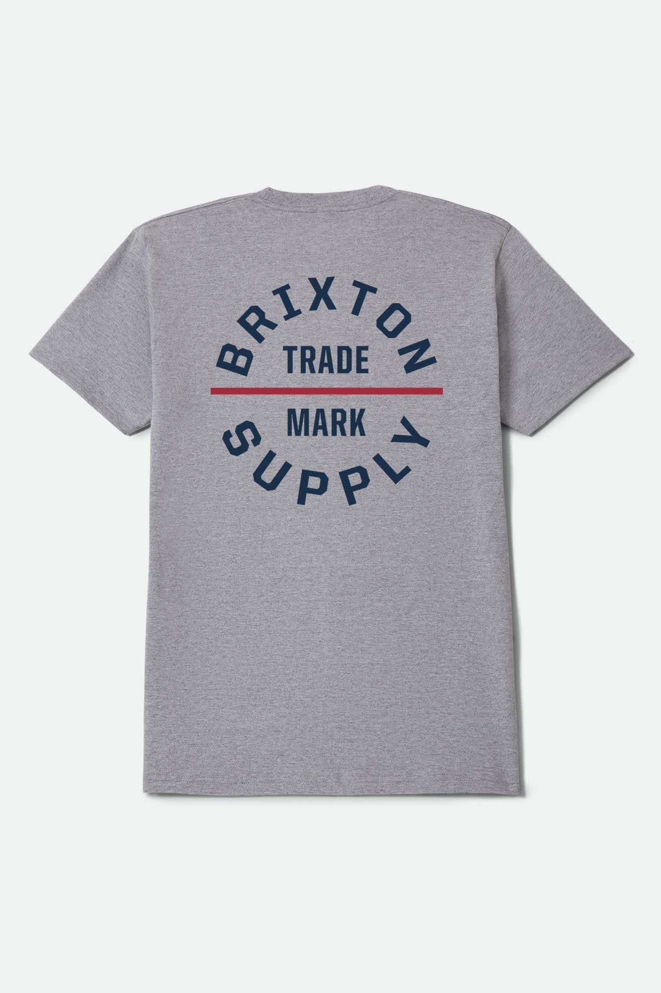 Oath Short Sleeve Standard T-Shirt - Heather Grey/Navy/Red