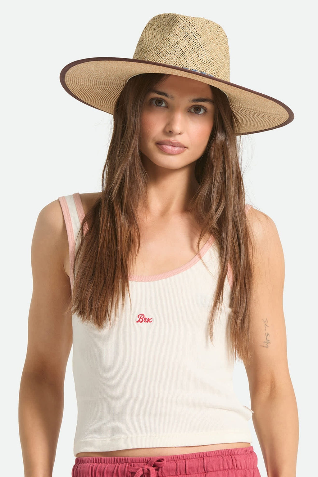Nova Seagrass Straw Hat - Natural/Black
