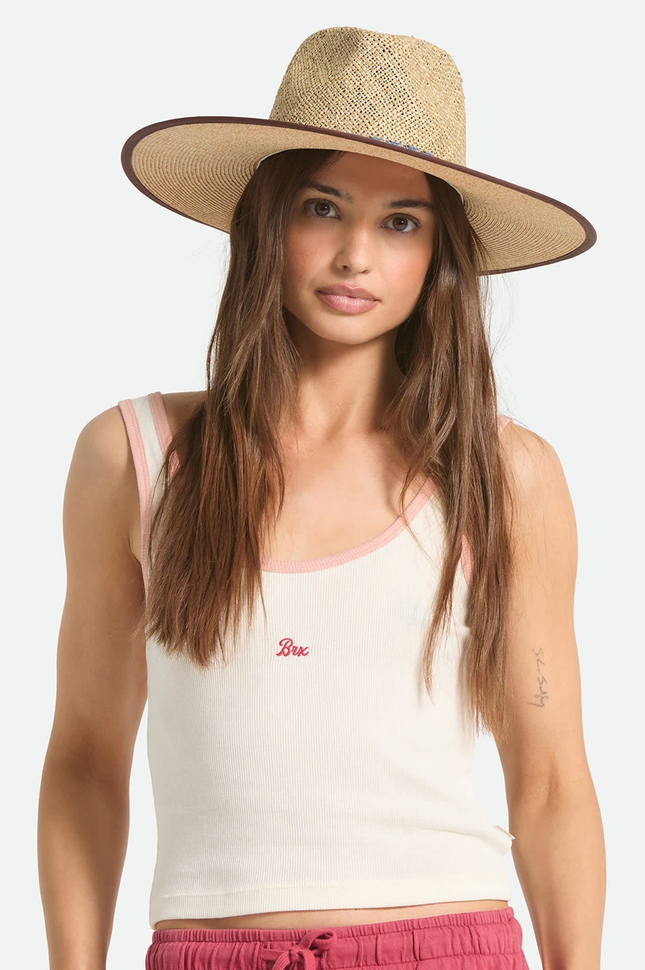 Nova Seagrass Straw Hat - Natural/Black