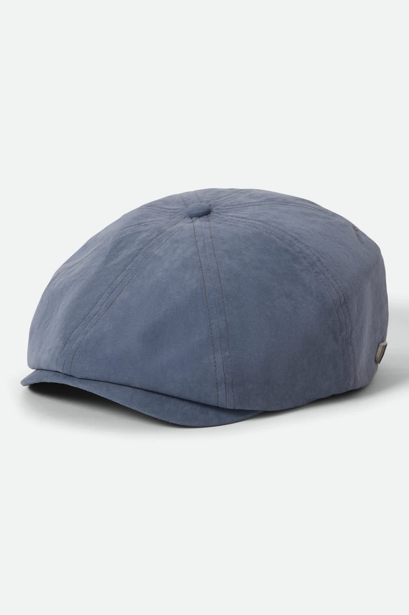 Brood Newsboy Cap - Slate Blue Brushed Satin