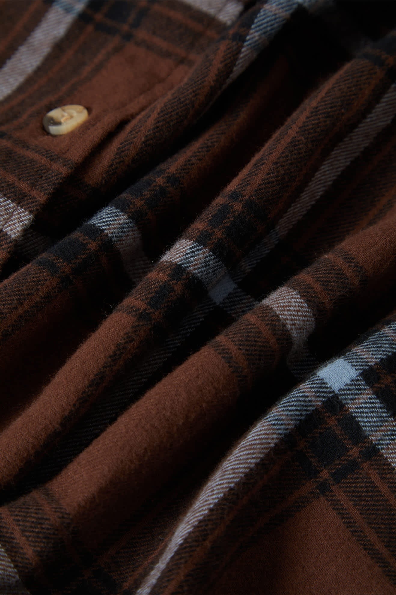 Women's Bowery Vintage Overshirt - Pinecone Brown/Black/Borrowed Blue
