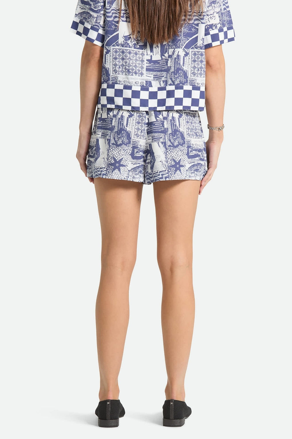 Post Playa E-Waist Short - Navy/White Collage