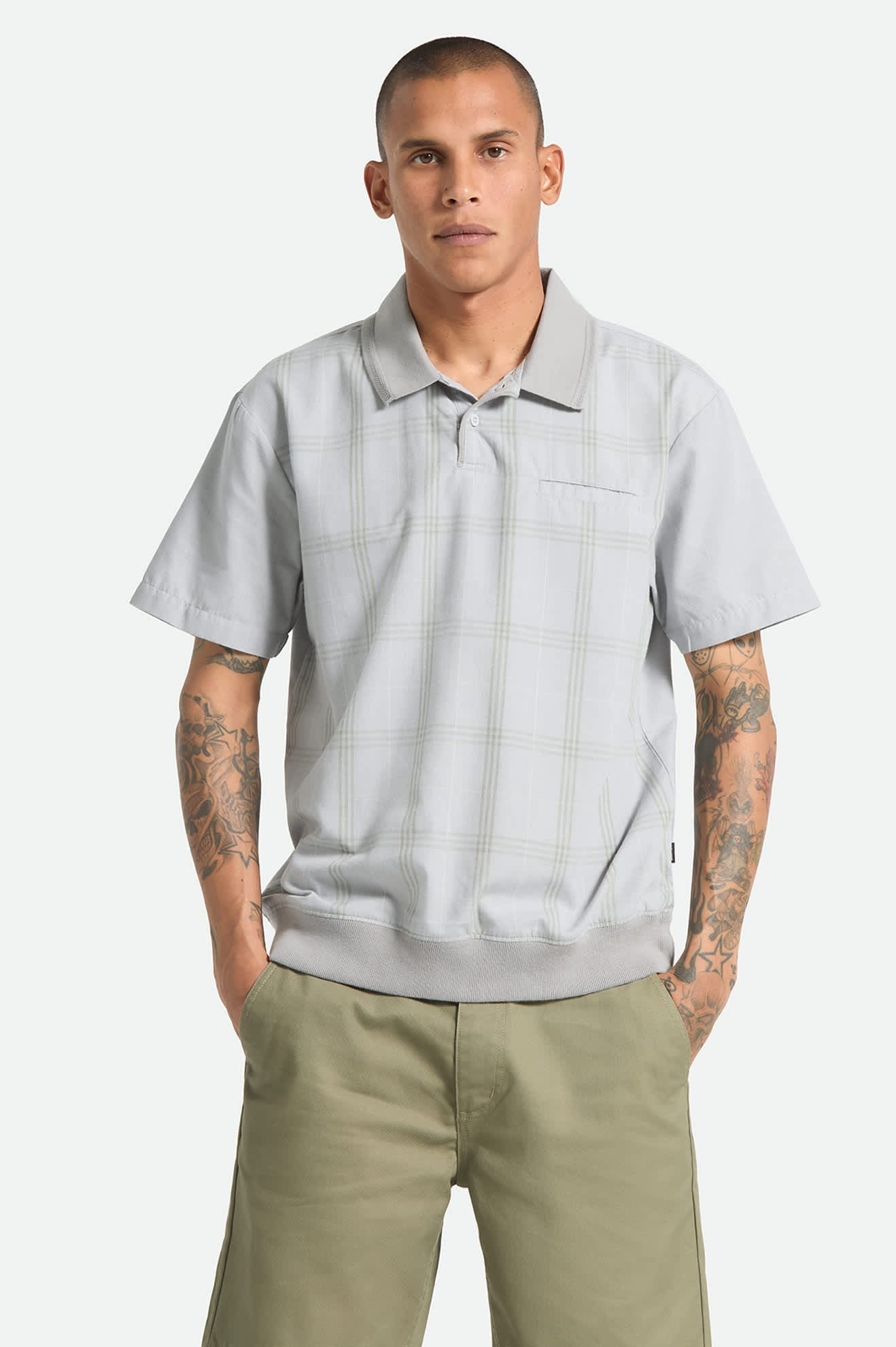 Trolly Jacquard Weekend Short Sleeve Polo - Blue Aura