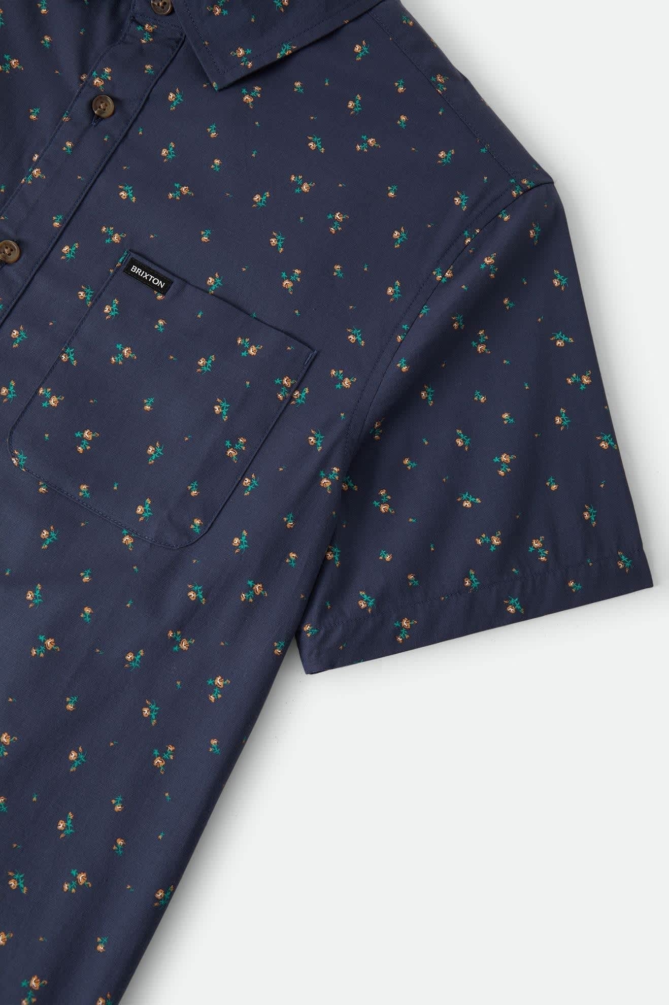 Charter Print Shirt - Washed Navy/Micro Floral