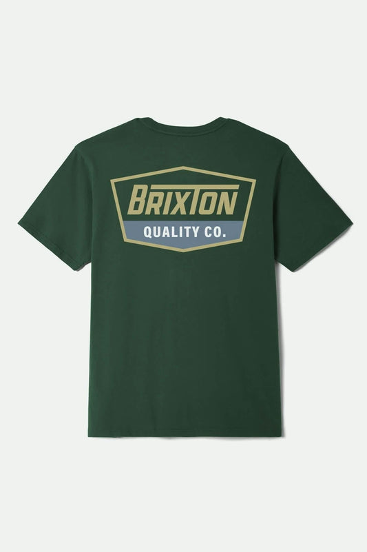 Regal S/S Standard T-Shirt - Forest Green/Curry/Grey Blue