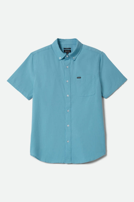 Sanford Oxford Short Sleeve Shirt - Blue Aura