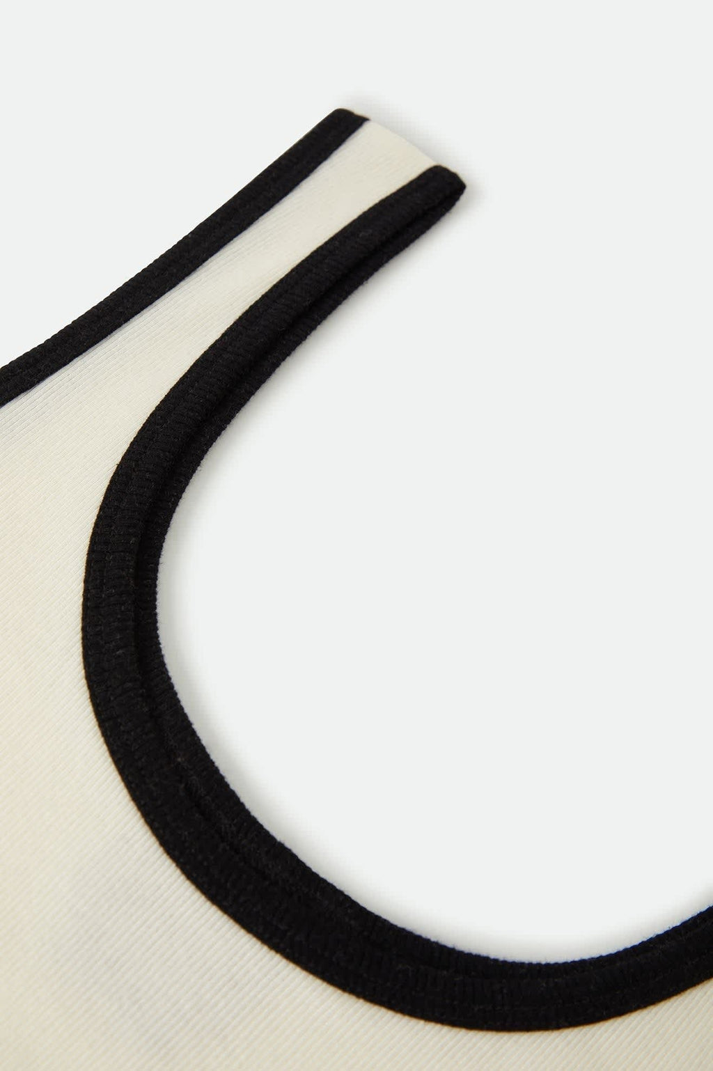 Ringer Organic A-Tank - Off White/Black