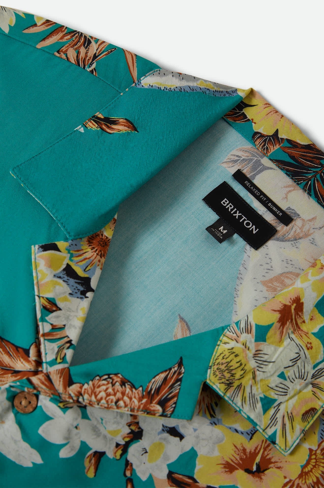 Bunker Vacation Short Sleeve Camp Collar Shirt - Retro Green