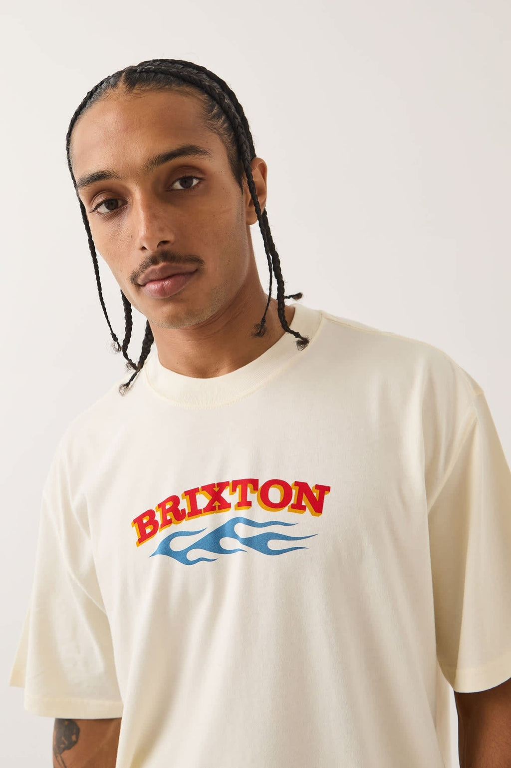 Clifton Boxed Crop T-Shirt - Cream