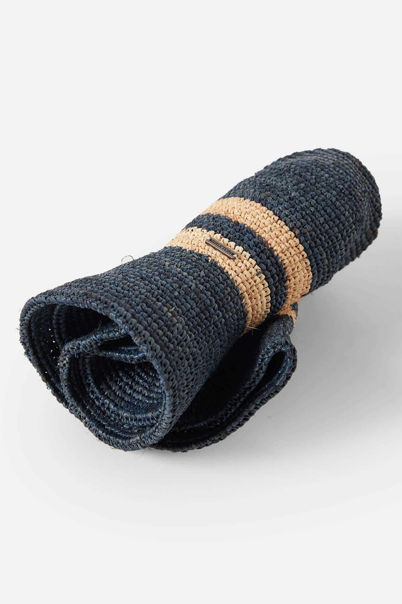 Odessa Straw Packable Cowboy Hat - Midnight Blue/Tan Stripe
