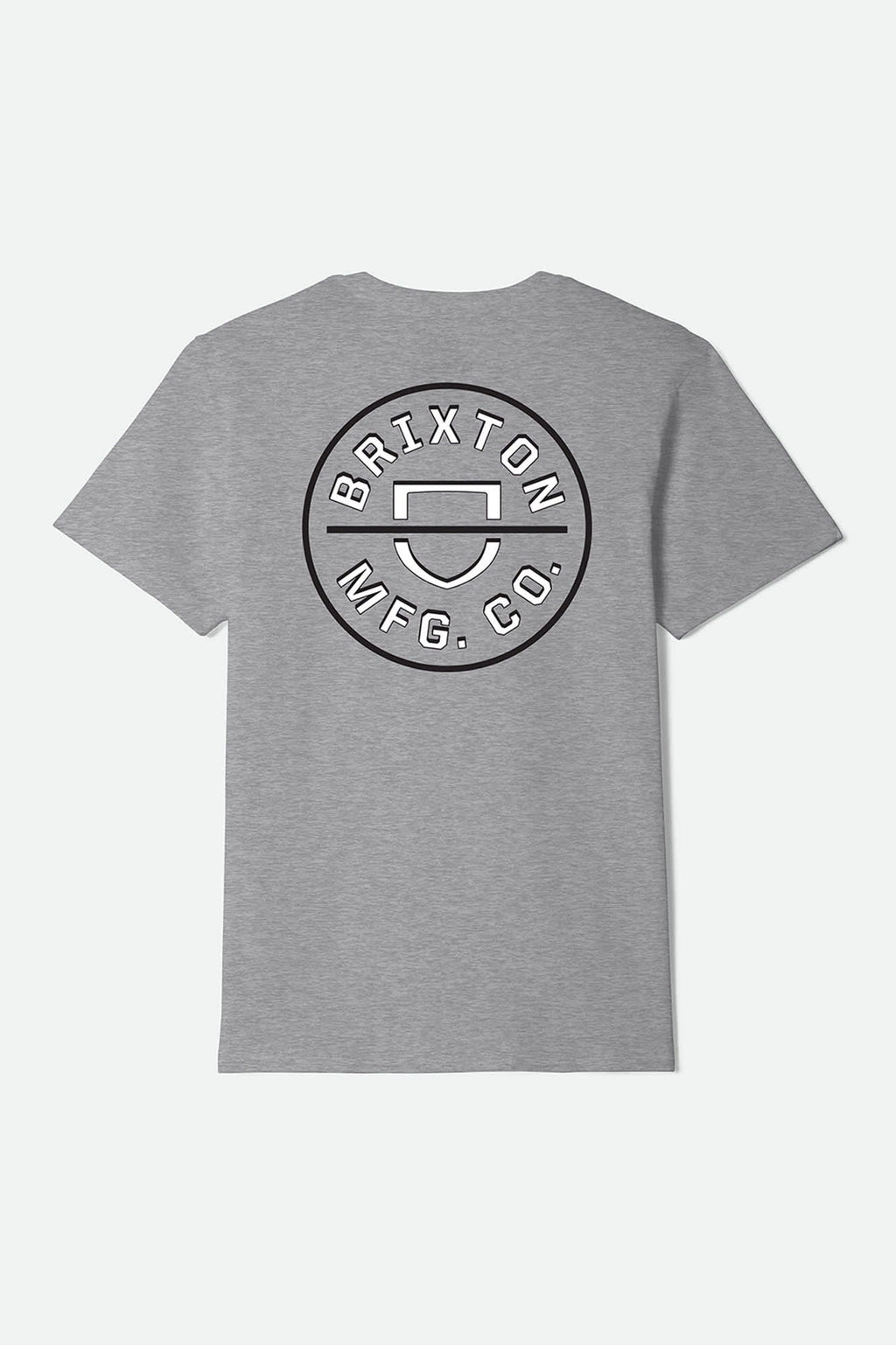 Crest II Short Sleeve Standard T-Shirt - Heather Grey/White/Black