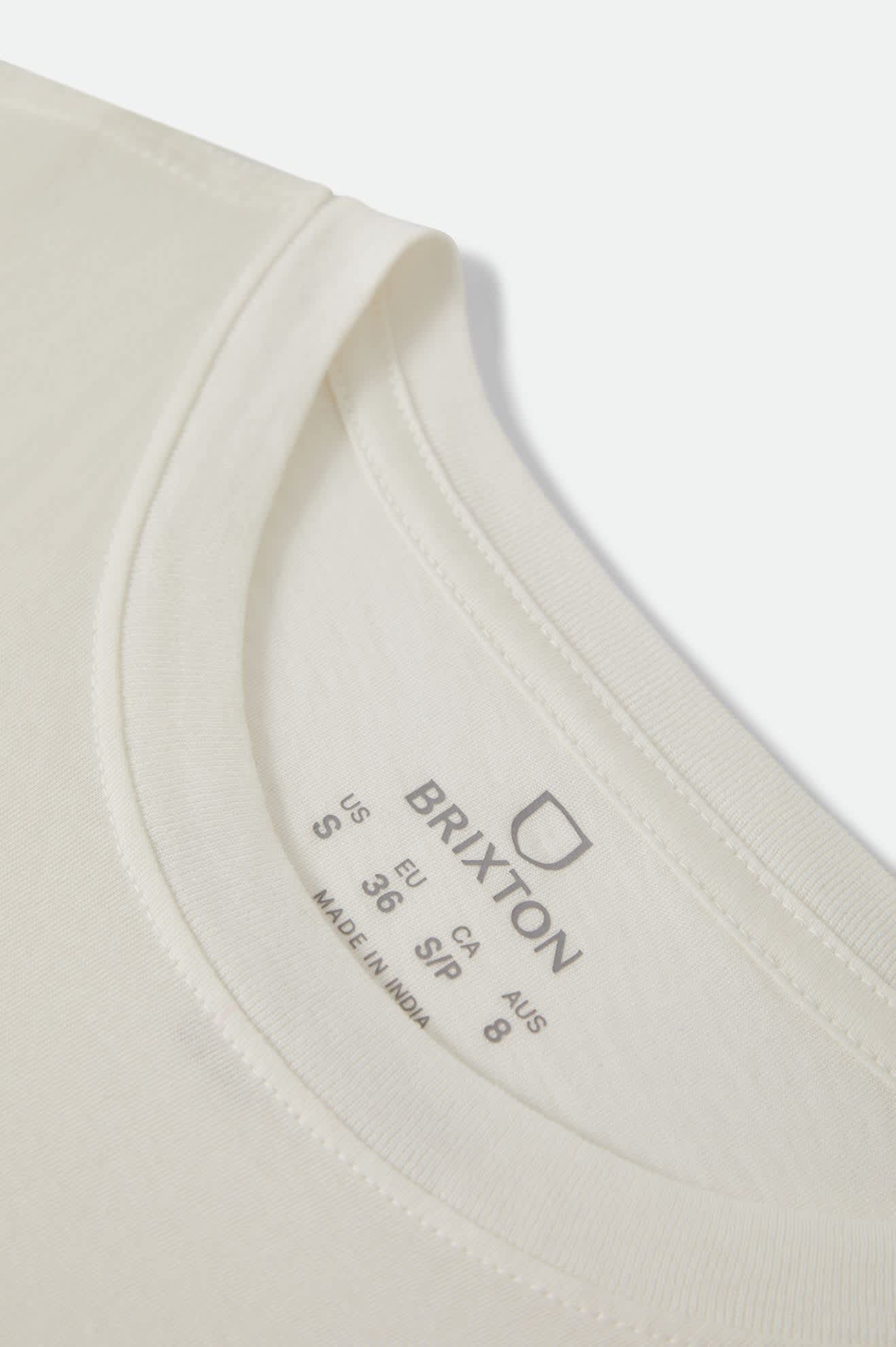 Pinned Slim Crew T-Shirt - Off White
