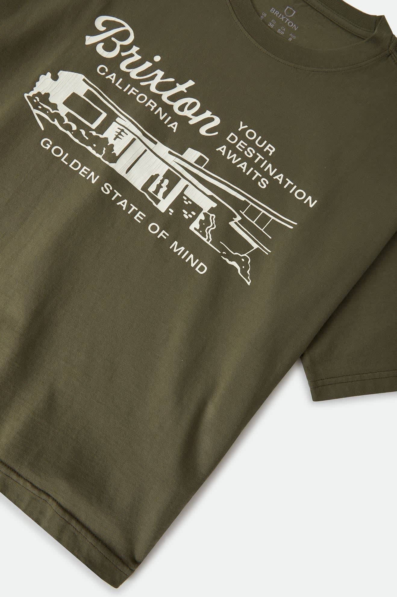 Your Destination Awaits Boxy Crop Top - Dark Olive
