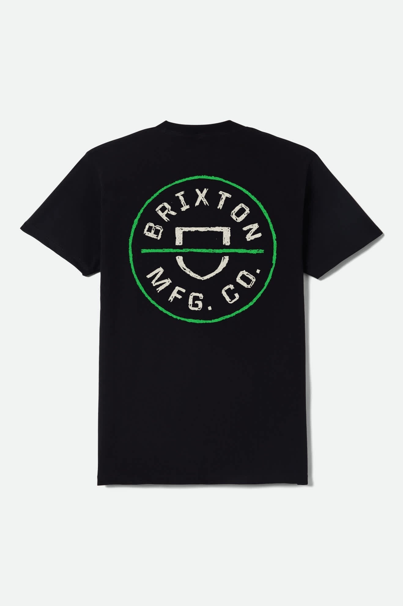 Crest II Short Sleeve T-Shirt - Black/Stone/Green