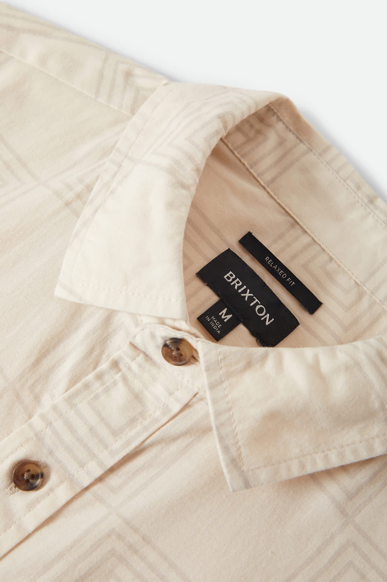 Cru Print Short Sleeve Shirt - Whitecap/Geo Checker
