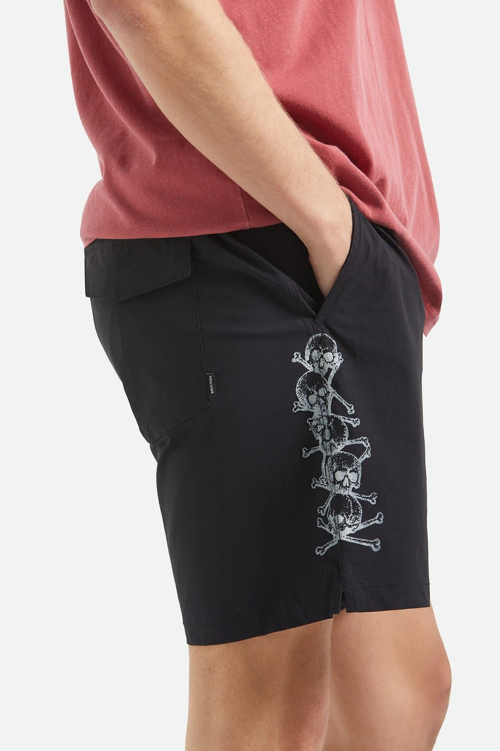 Everyday Stretch Hybrid Short 7" - Black/White
