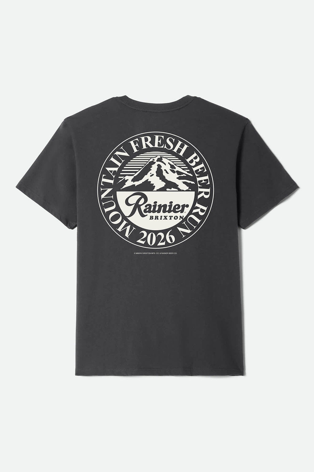 Rainier Beer Run Short Sleeve Standard T-Shirt - Black
