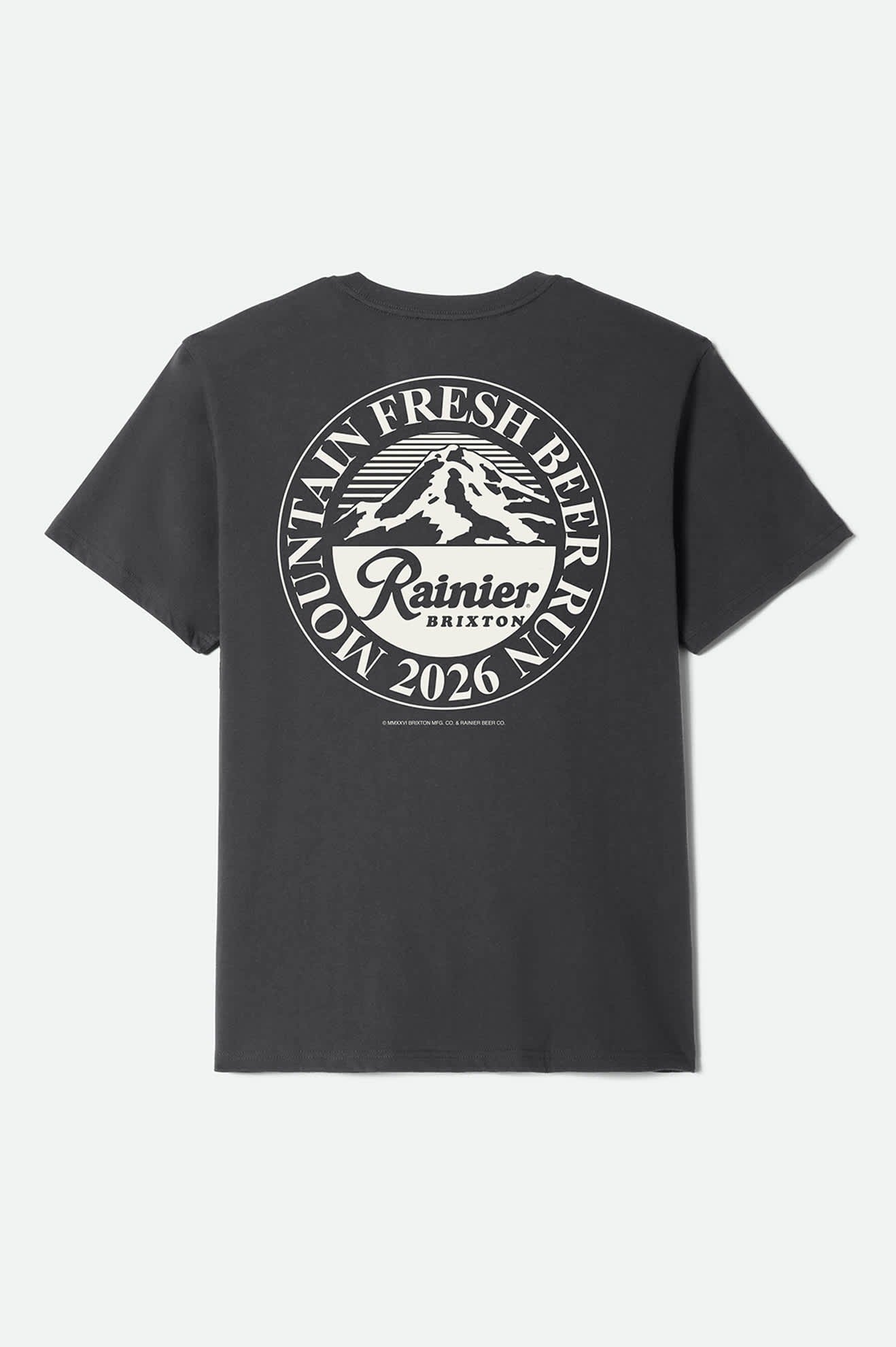 Rainier Beer Run Short Sleeve Standard T-Shirt - Black