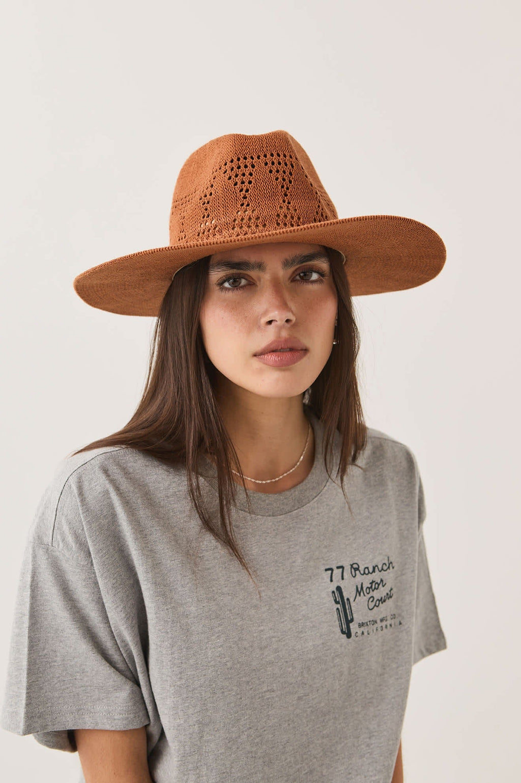 Sophia Knit Packable Hat - Caramel
