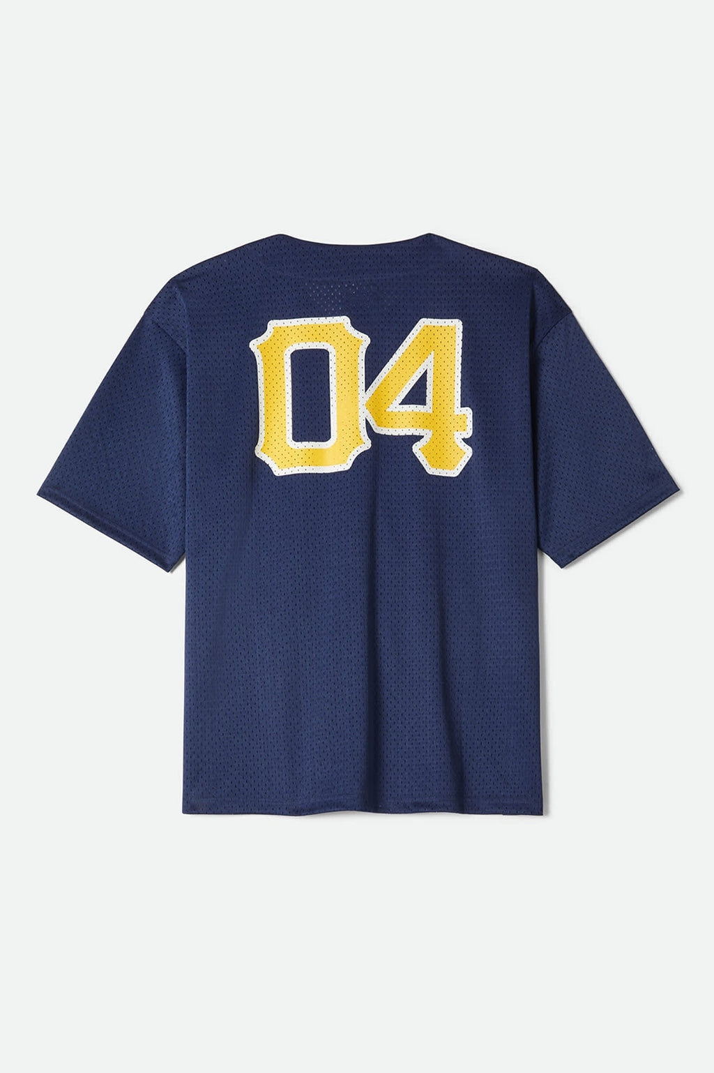 The Brixton Mesh Short Sleeve Baseball Jersey - Washed Navy