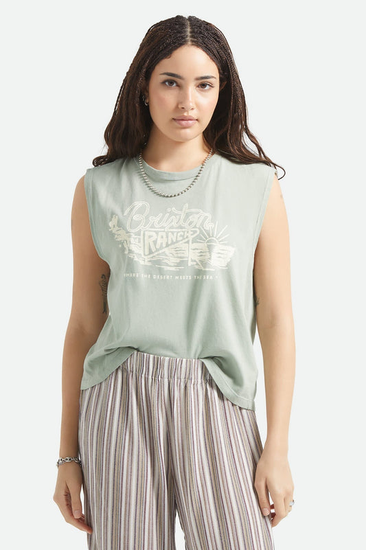 Brixton Ranch Muscle Tank - Sage Green