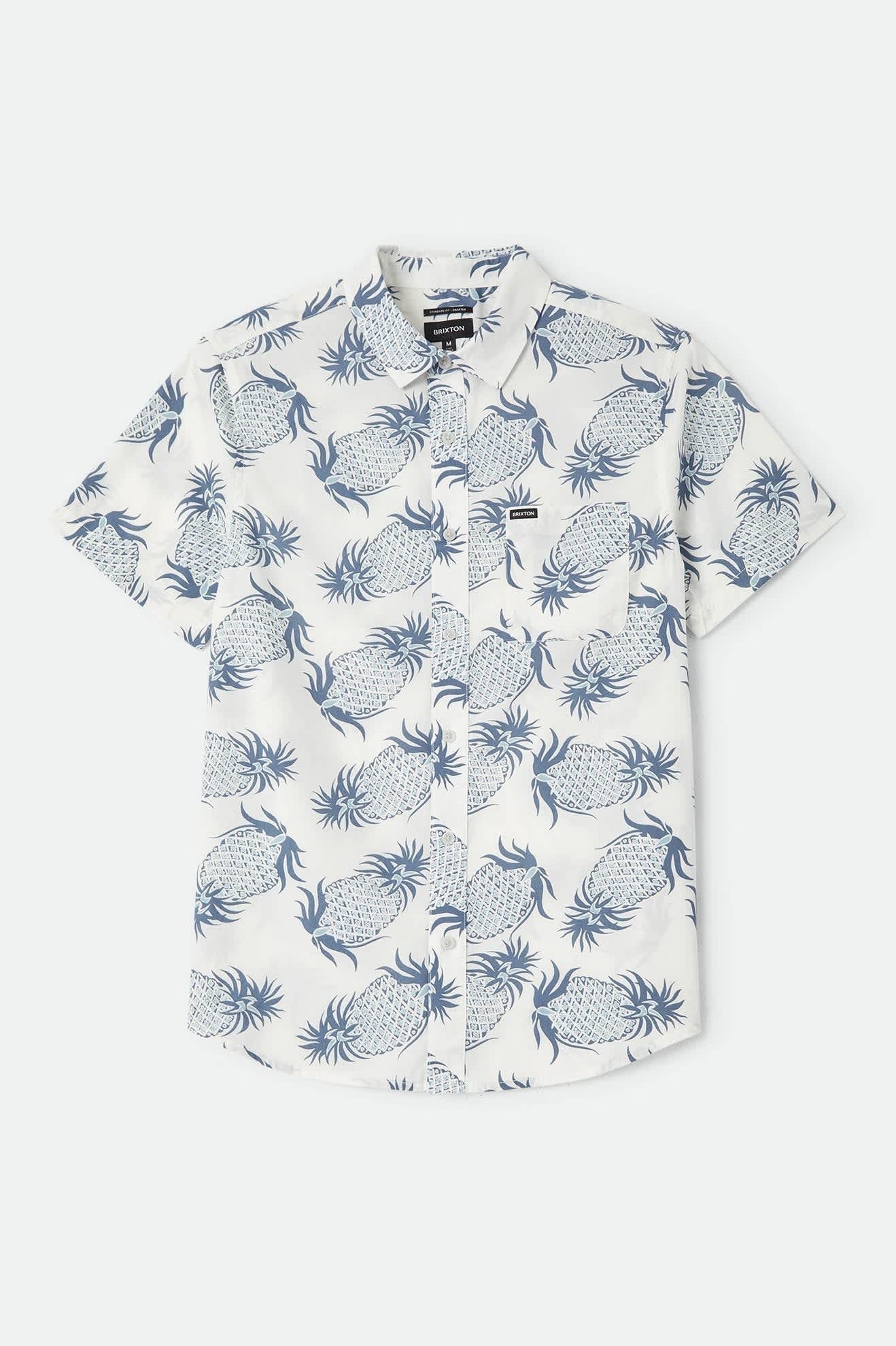 Charter Print Shirt - Off White Pineapple