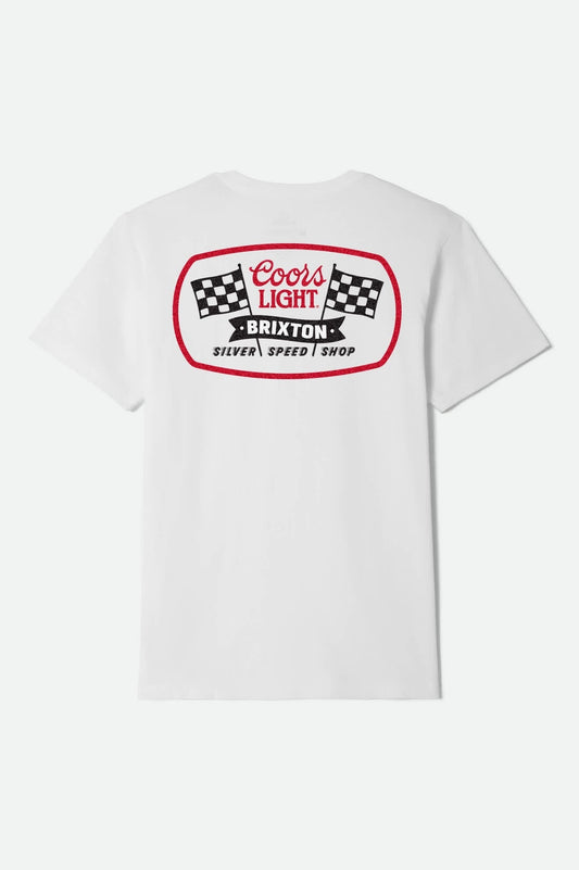 Coors Light Pit Stop S/S Standard T-Shirt - White