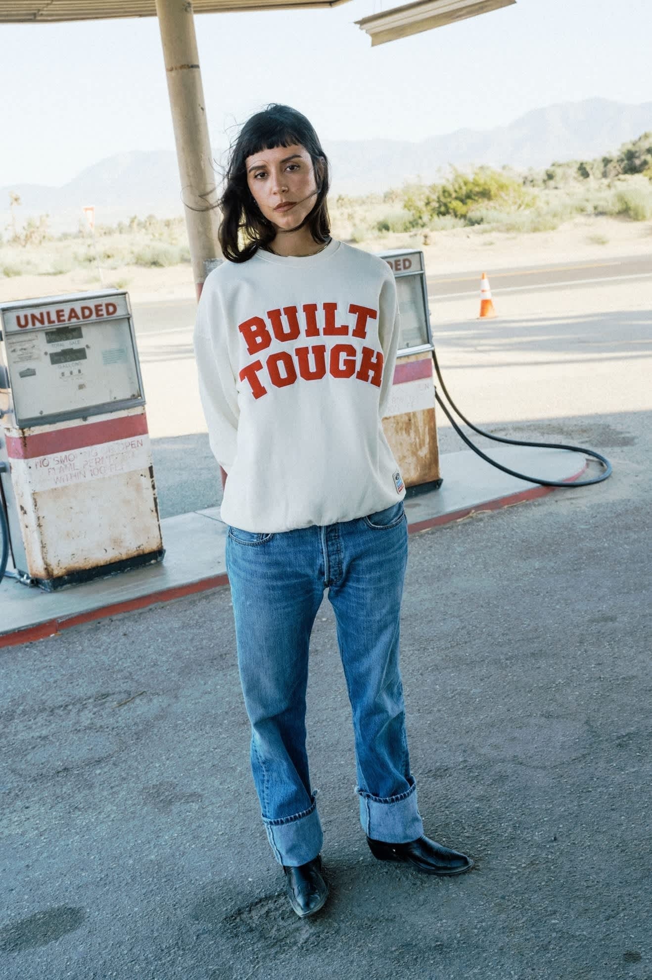 Ford Built Tough Crew Fleece - Wimbledon White