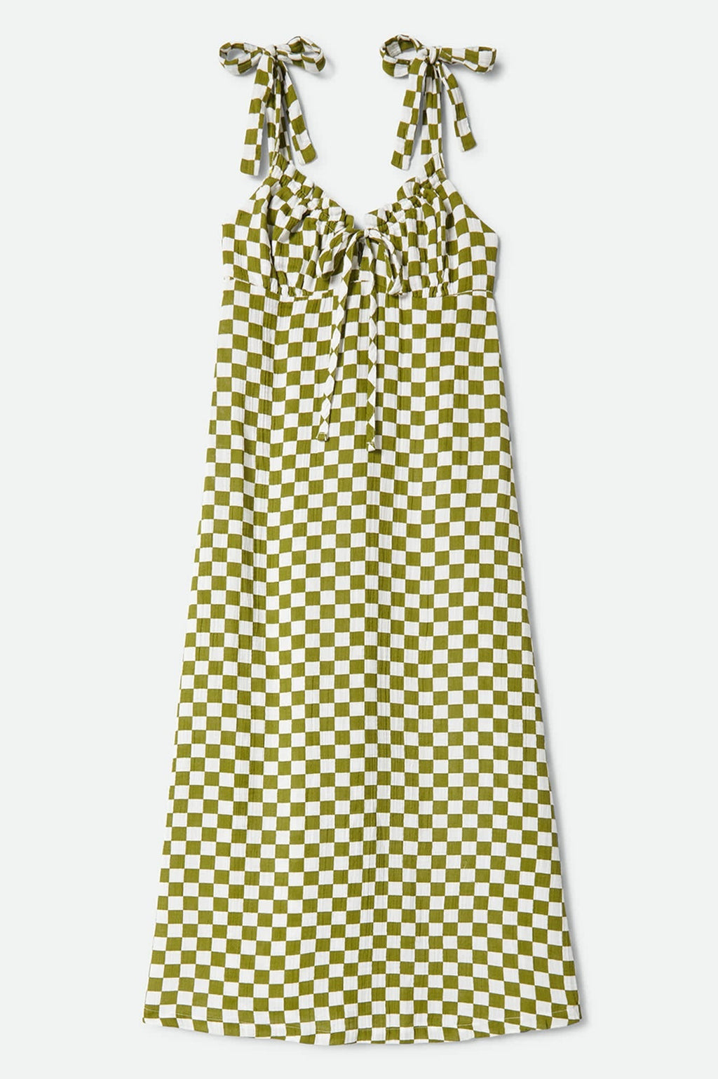 The Tie Dress - Sublime Green Checkerboard