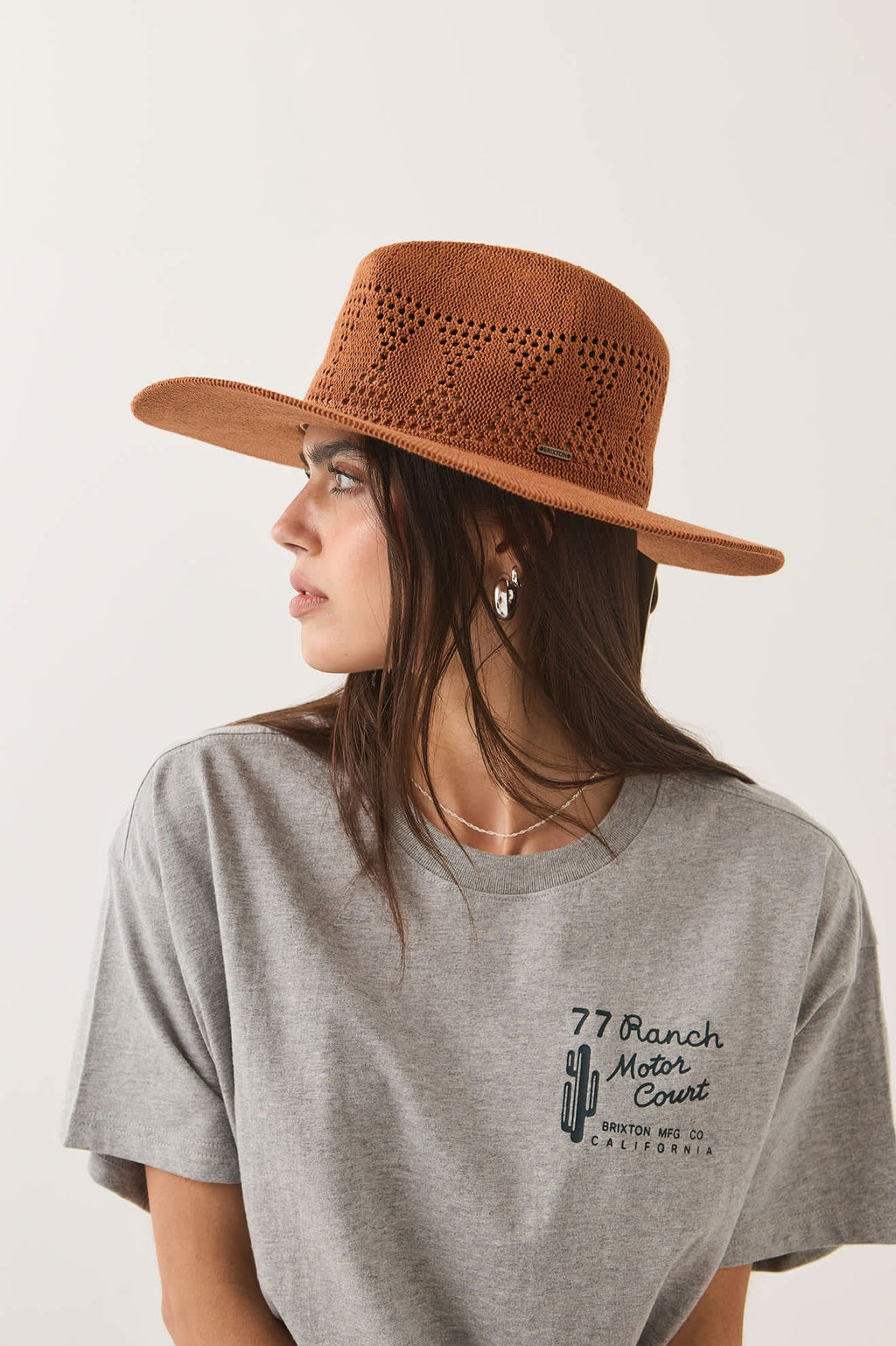 Sophia Knit Packable Hat - Caramel