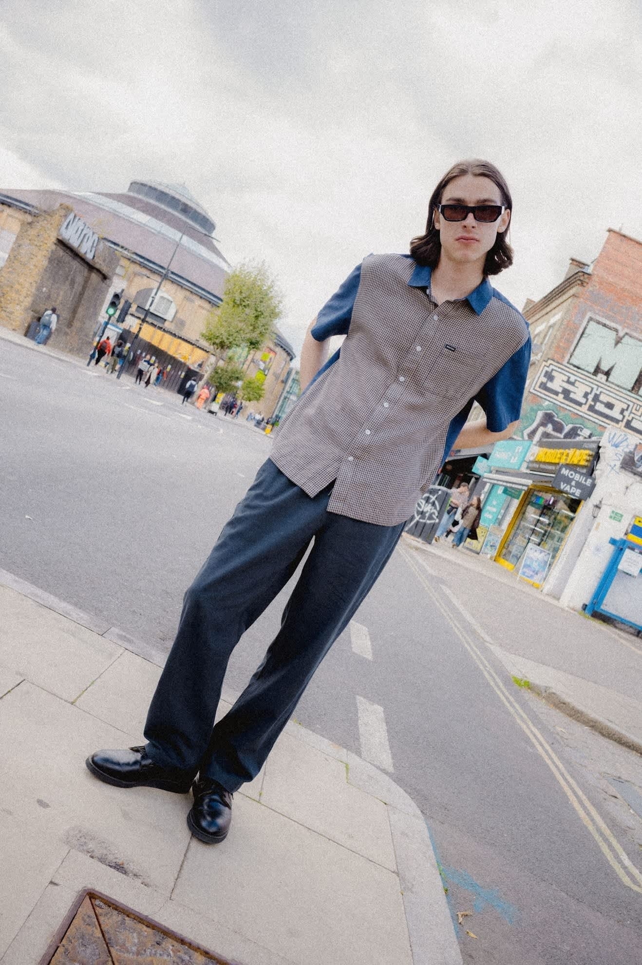 Cru Shirt - Classic Navy Color Blocked