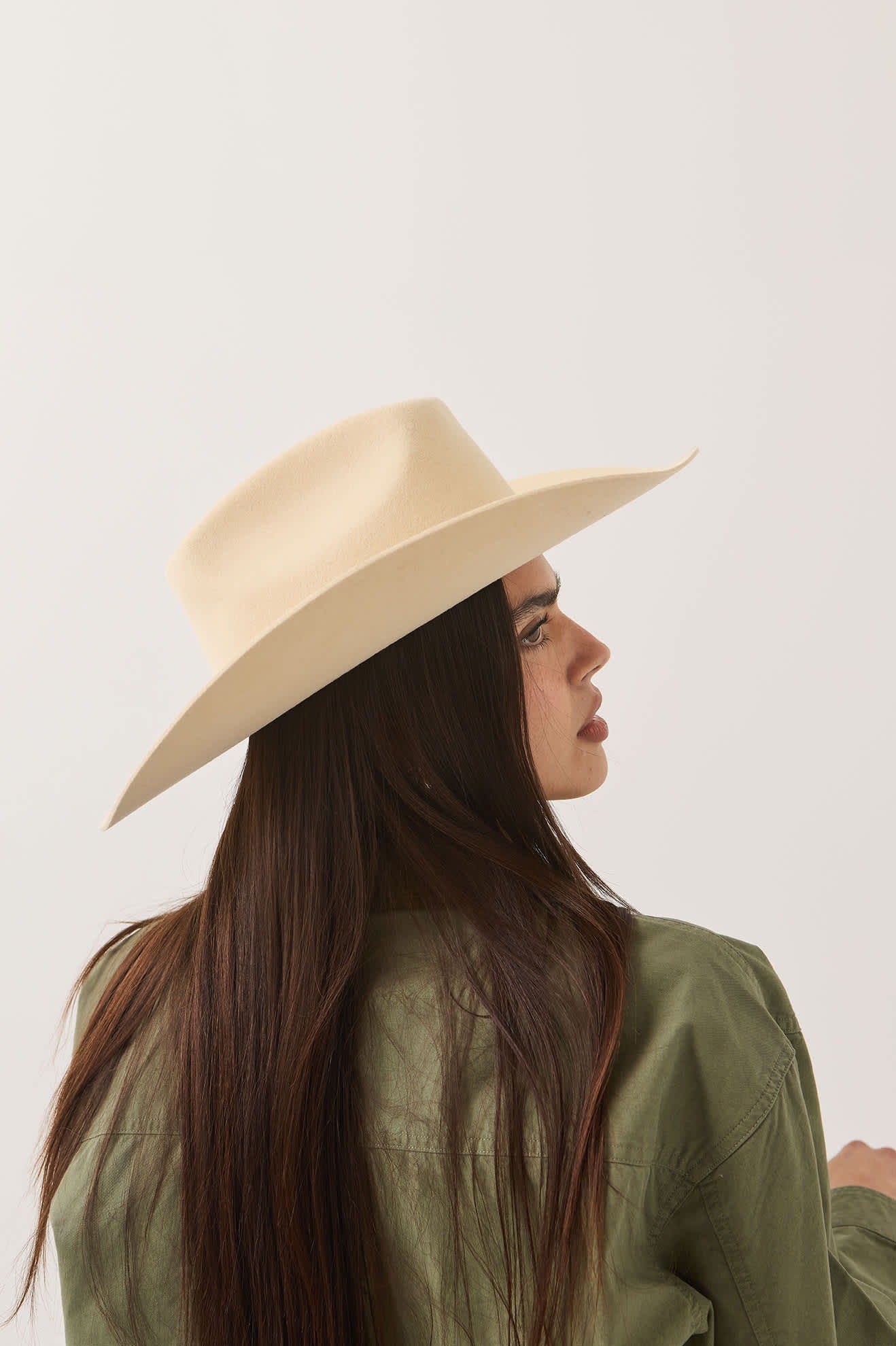 Prescott Brick Top Cowboy Hat - Wax Paper